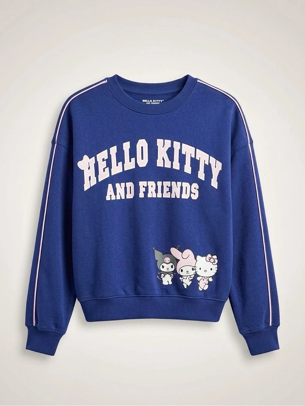 Sanrio Hello Kitty and Friends Crewneck Sweatshirt Blue & Pink Small